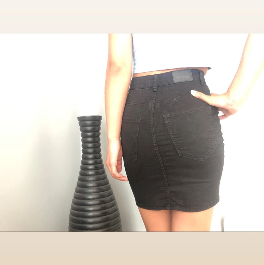 Svart jeanskjol  - 90