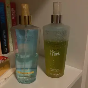 Säljer mina Victoria secret parfymer både kan köpas för 110kr säljer beach för 50kr och snow mint för 75kr