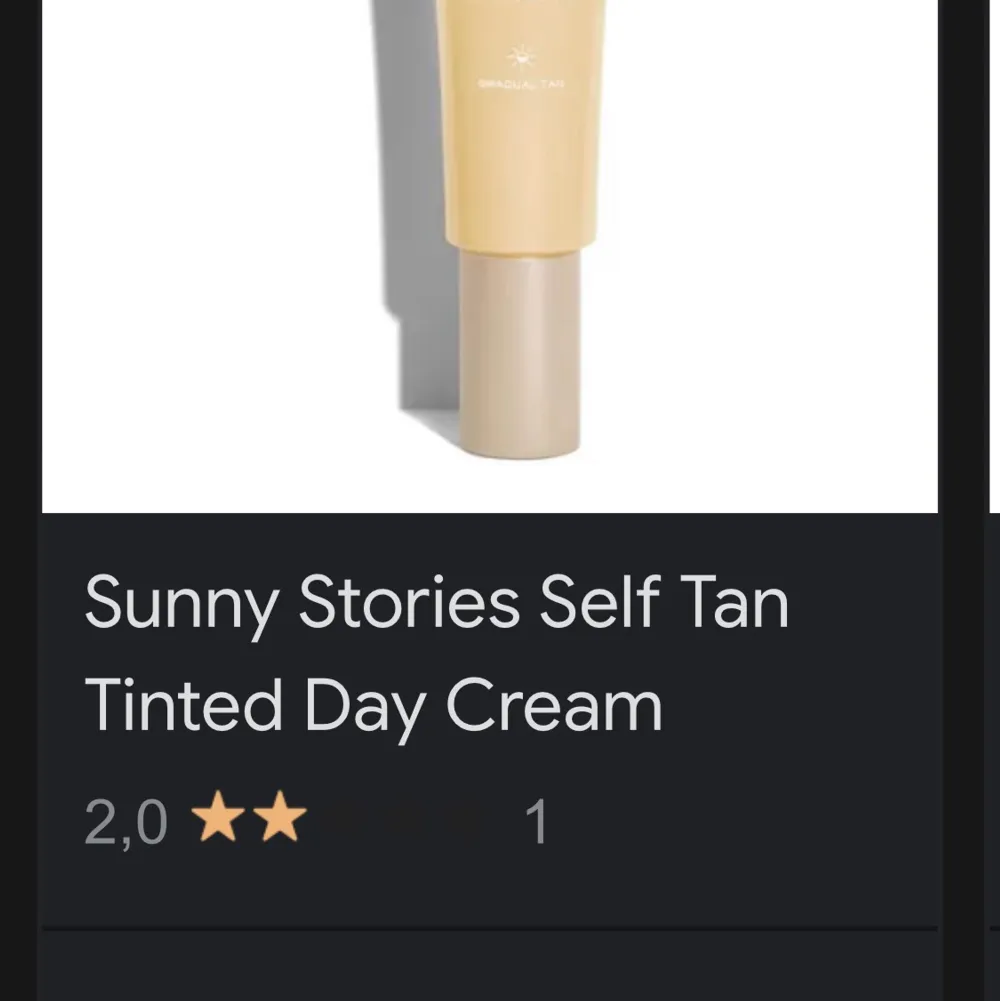 En oanvänd dag kräm från Sunny stories. Felköp, orinal pris 250kr säljer för 200kr. Återfuktar huden, funkar för alla hud typer.. Övrigt.