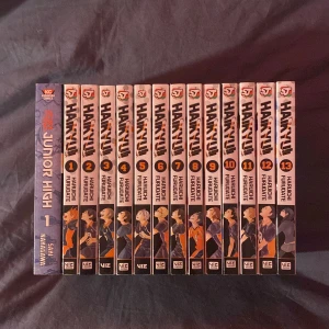 Haikyu!! och Attack on titan  - Hej hej Säljer Haikyu!! mangan volym 1-13 och Attack On Titan junior high volym 1. Alla böcker är i toppen skick. 70kr/haikyu volym eller 900kr för alla. 90kr för attack on titan junior high. Alla böcker är på engelska. Skickar fler bilder om det önskas. 