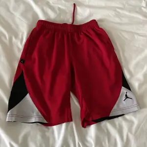 Red Jordan Basketball Shorts which are quite small. about 7 years old but in great condition. As a guy you might see your junk imprint on it if you’re over 13, but girls can wear this no problem if it fits you.