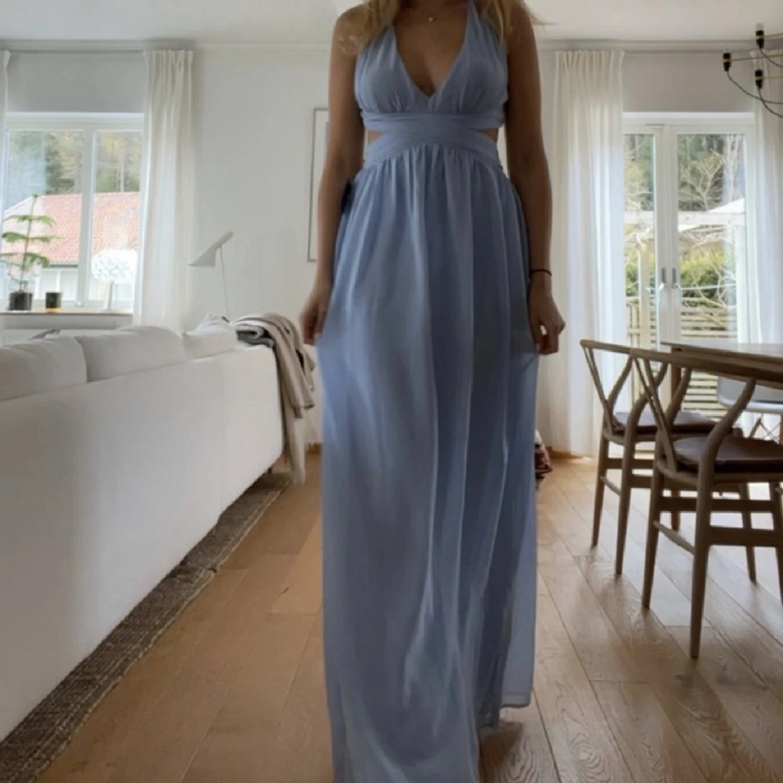 Blå balklänning - 90