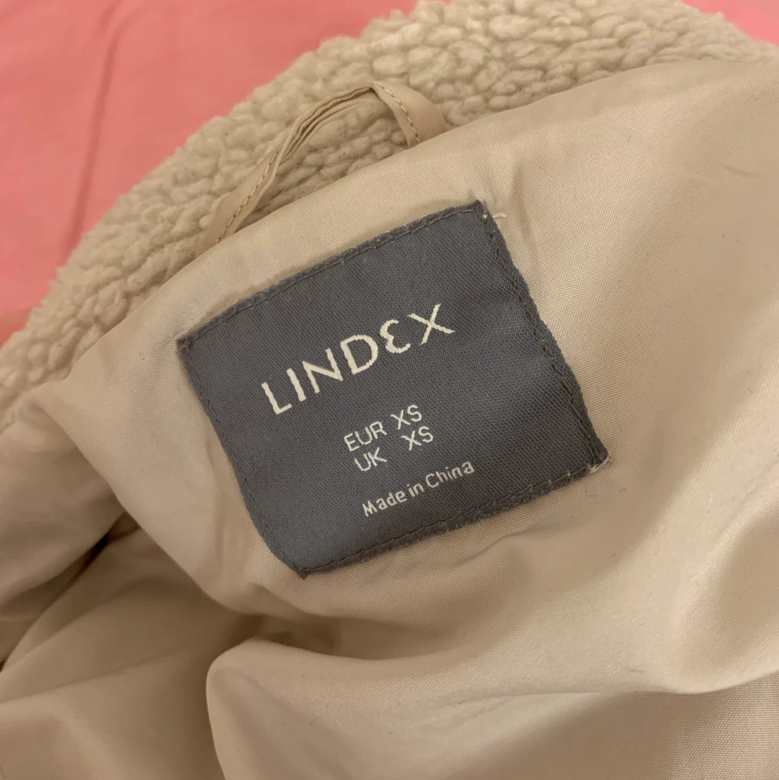 Beige teddyjacka - 91