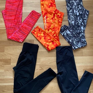 Träningstights - Stl M på alla. Ok skick på alla. 100kr/tights eller 150kr för 2 stycken ☺️