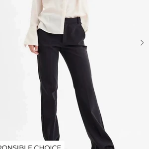 Lågmidjade kostymbyxor - säljer dessa fina kostymbyxor då dem tyvärr inte passade mig! Har fortfarnde lappen kvar, 1000 kr originalpris men säljer för 400! Långa i benen, storlek 38 och passar både 38 och 36 !  💗