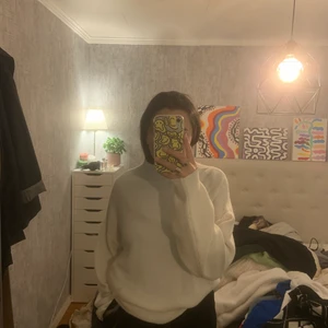 vit stickad tröja! - söt stickad tröja💖