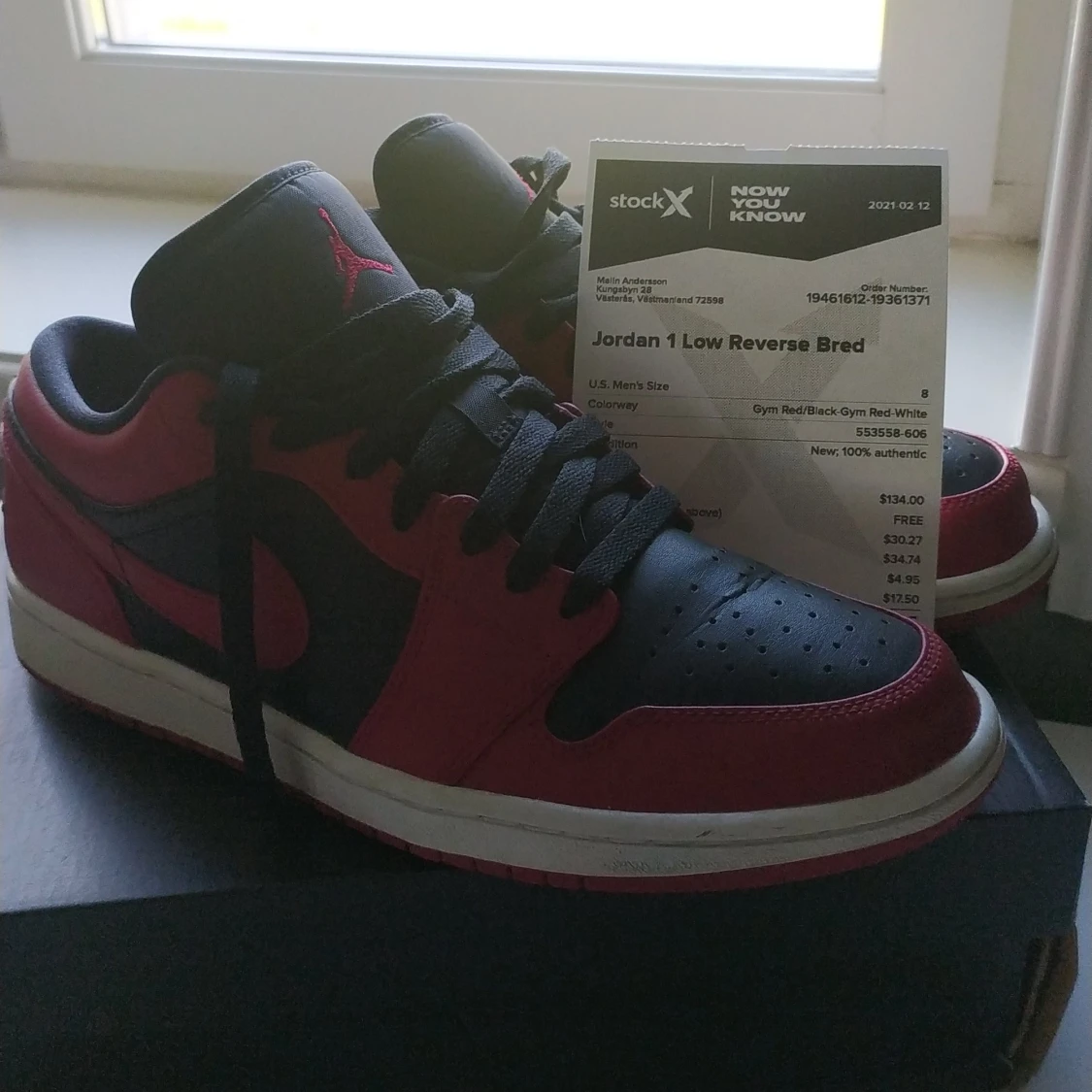 Jordan 1 low reverse bred  - 91
