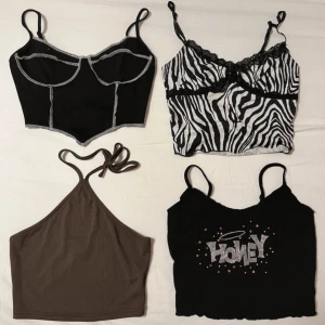 Paket 4 toppar  - Köp detta som ett paket, alla är i mycket bra skick! Nypris för dessa tillsammans var 319 kr.  Alla är storlek S! Säljer alla tillsammans för 170 kr!