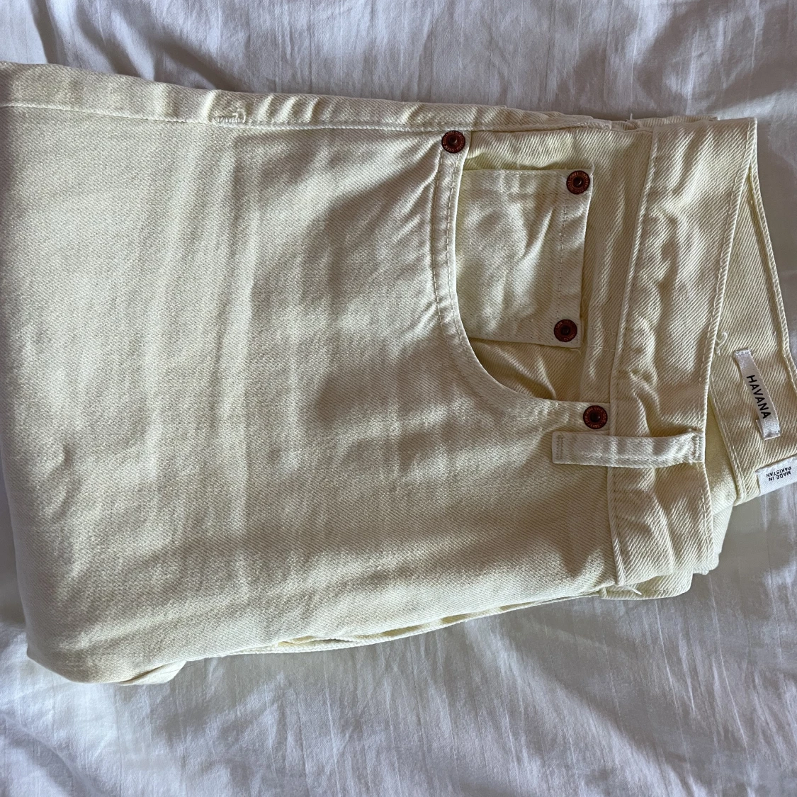 Ljusgula Jeans  - 90