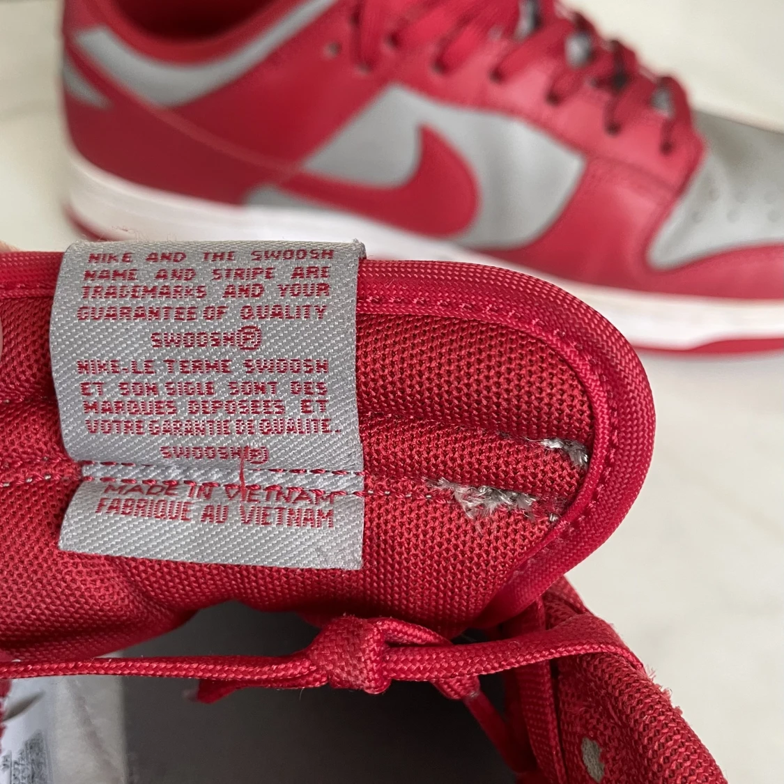 Nike Dunk Low Retro Medium Grey Varsity Red UNLV (GS) - 90