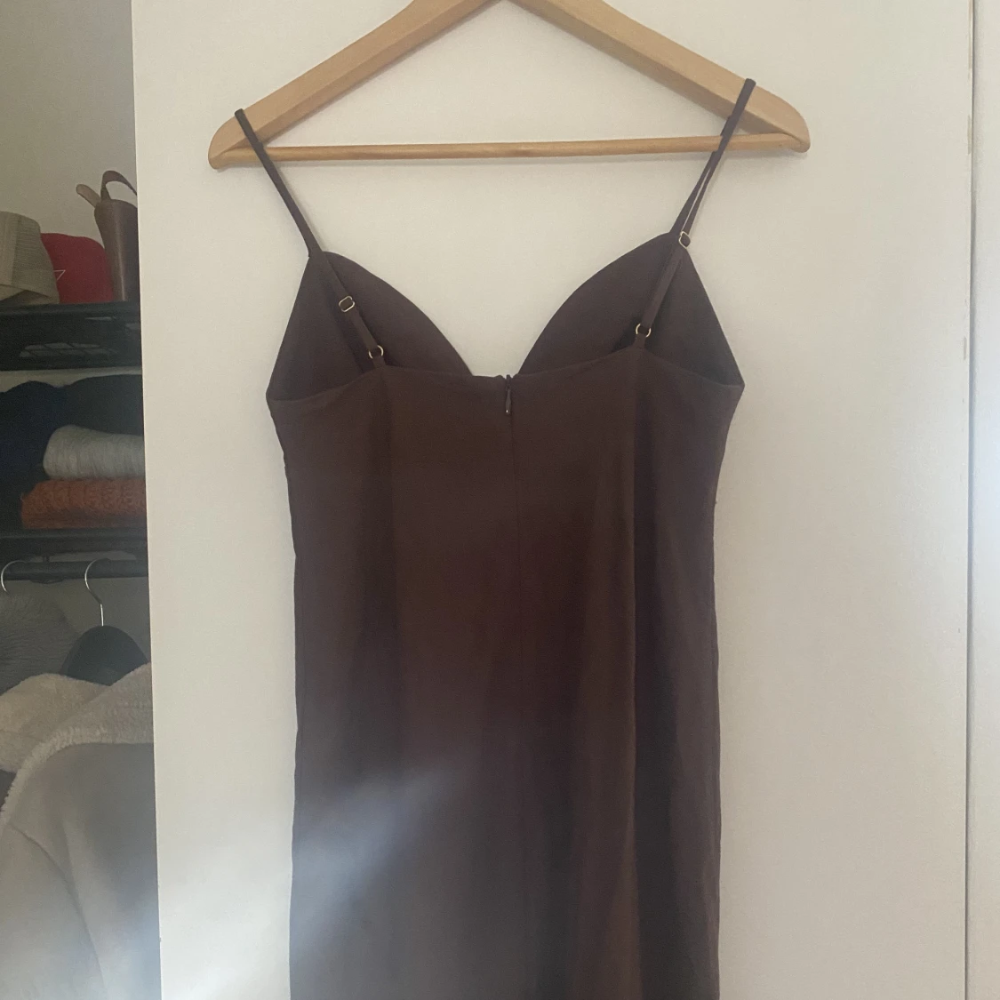 Brun långklänning - 91