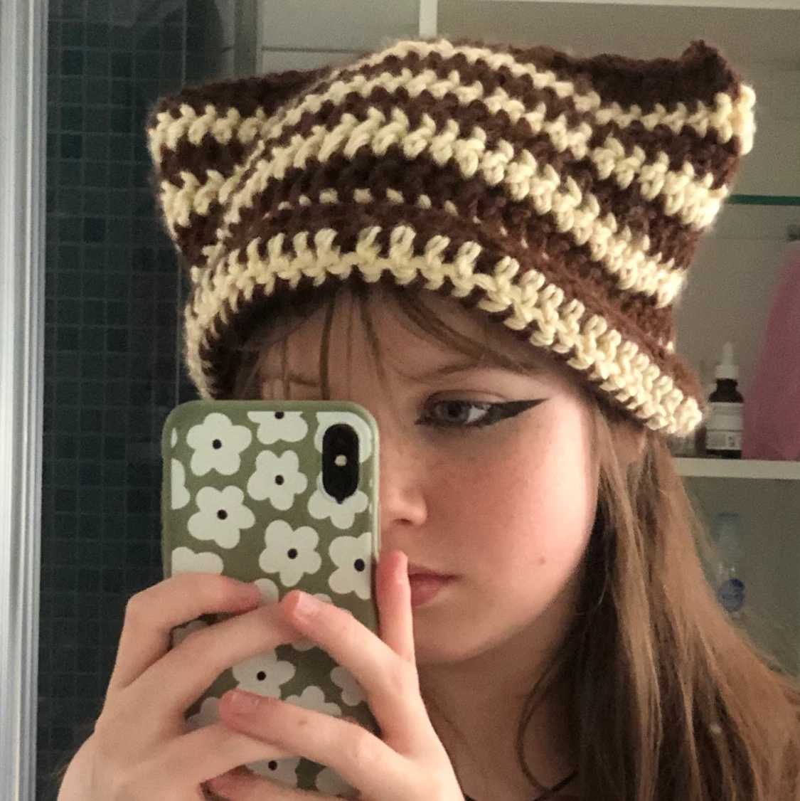 trendig katt beanie!