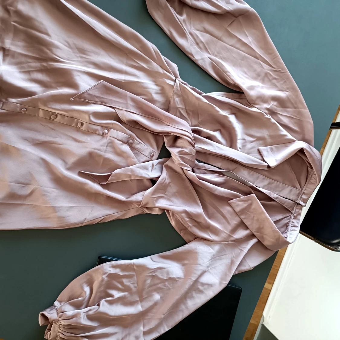 Pink satin dress - 90