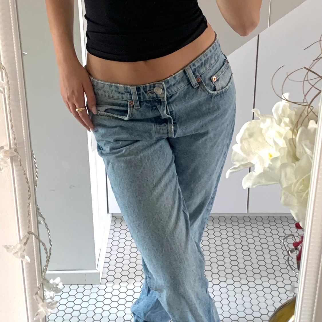 Lågmidjade Zara jeans