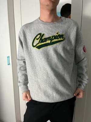 Champion vintage sweatshirt - säljer denna vintage Champion sweatshirt köpt ifrån Urban Outfitters för runt 700kr✨den är använt ett fåtal gånger så den är i väldigt ny och bra skick🧚🏻 passformen är ganska oversized på den och den är verkligen one of a kind! pris kan diskuteras‼️