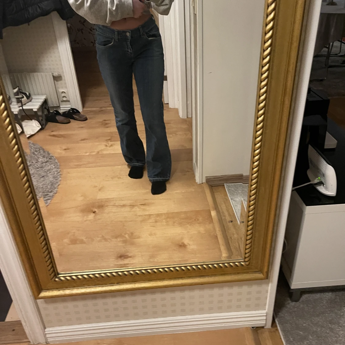 Lågmidjade bootcut Levis jeans - 91