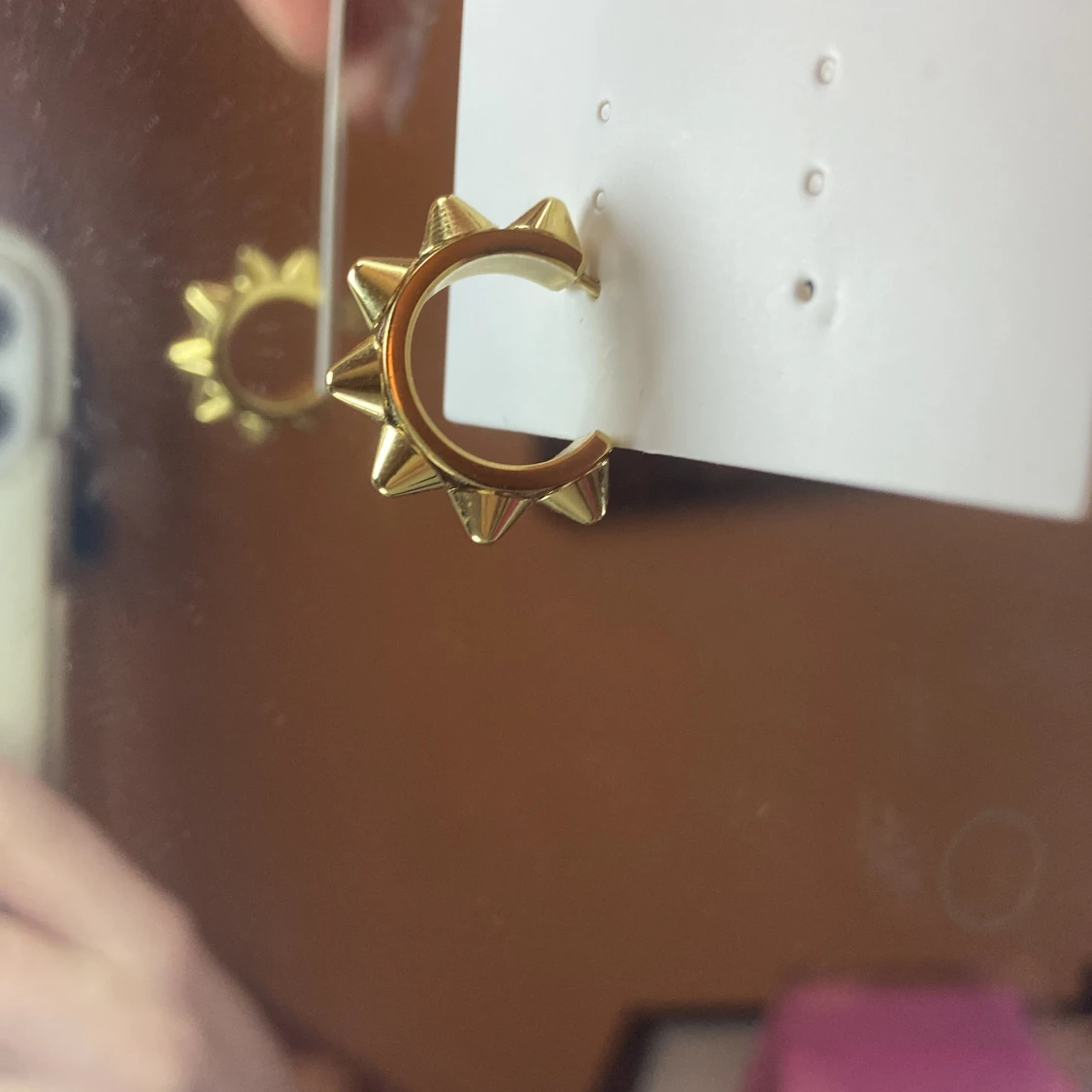 ”Ett” edbladsörhänge  - 90