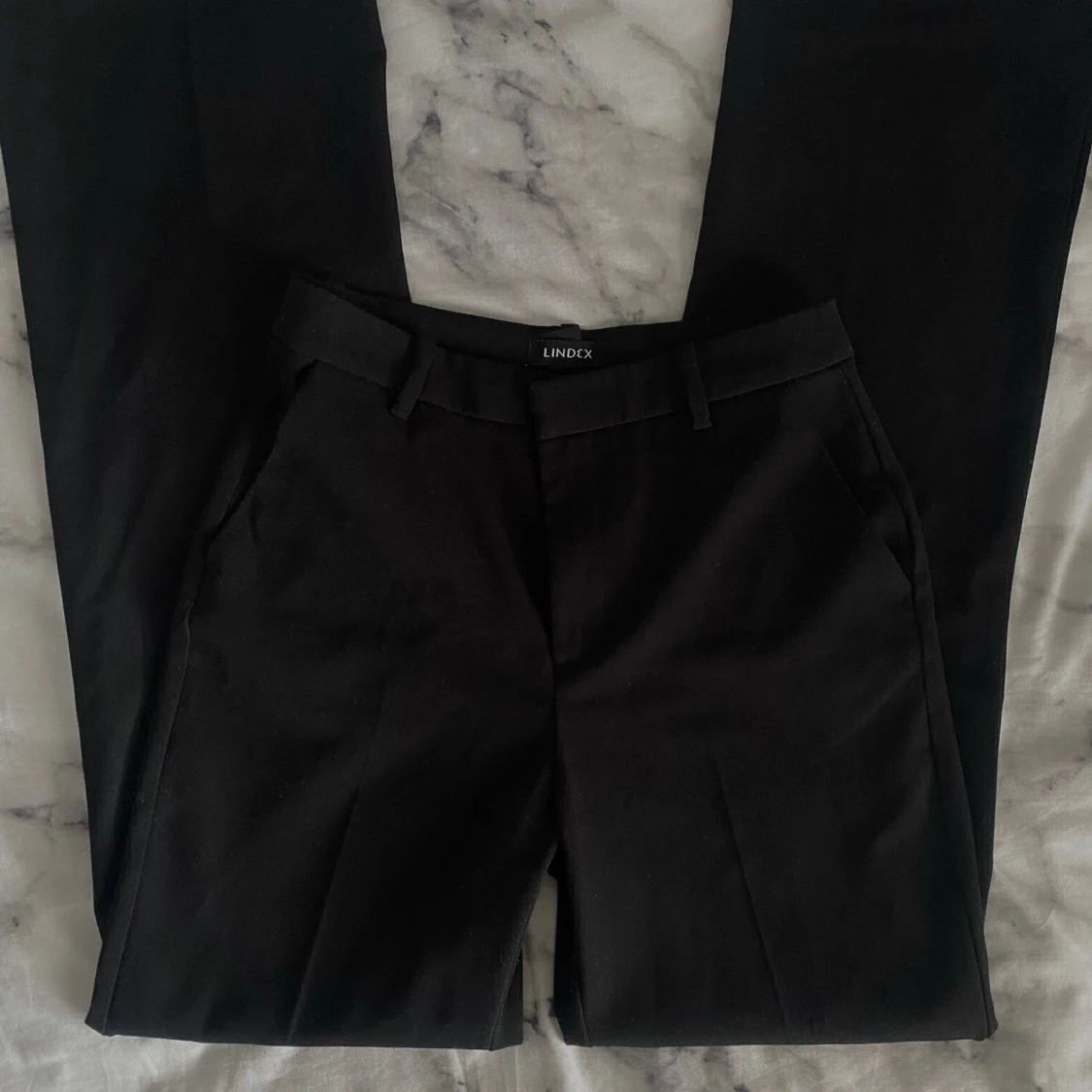 Mid waist kostym byxor