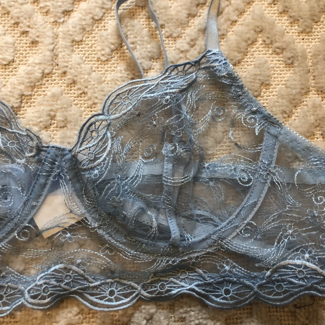 Blå spetsBH - 90