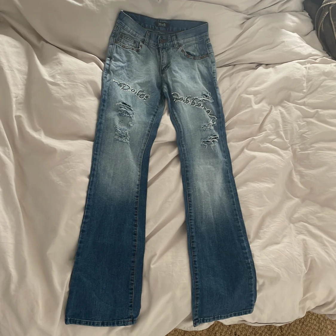 D&G rhinestone lågmidjade jeans! - 90
