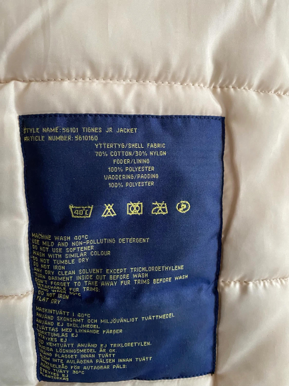 Svea Vinter jacka med pälskrage  - 90