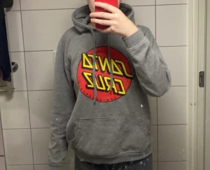 Santa Cruz hoodie - Santa cruz hoodie, storlek S. Fint skick förutom defekten på 2a bilden men det går bort om man vill det. Syns inte när man har på sig den! 120kr+frakt