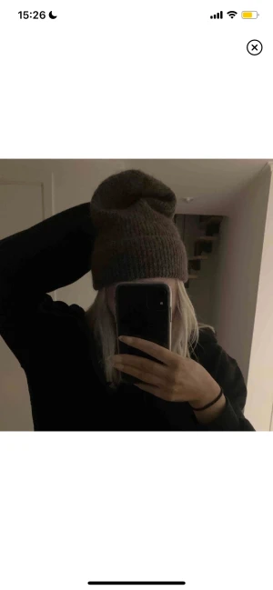 Stickad mössa - Brun mössa från Lindex i ullblandning, oanvänd! Spårbar frakt 54kr💕