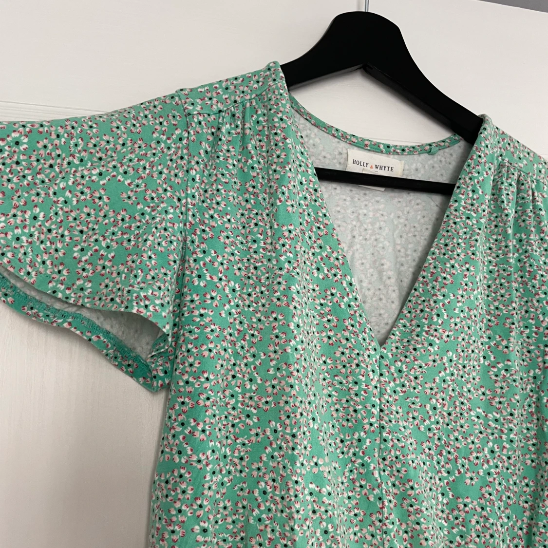 Grön blommig topp - 90