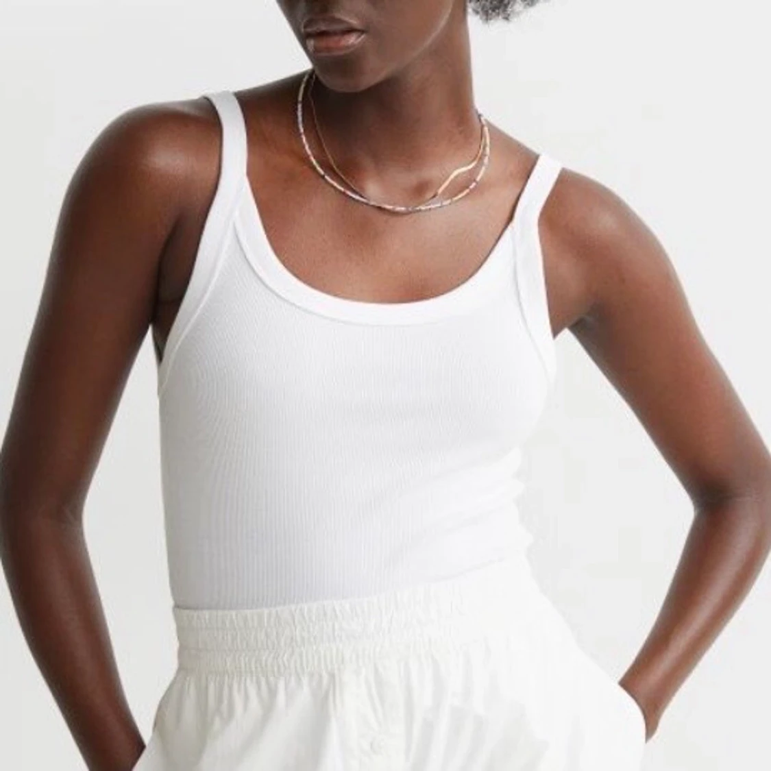 Svart ribbat linne från HM - 90