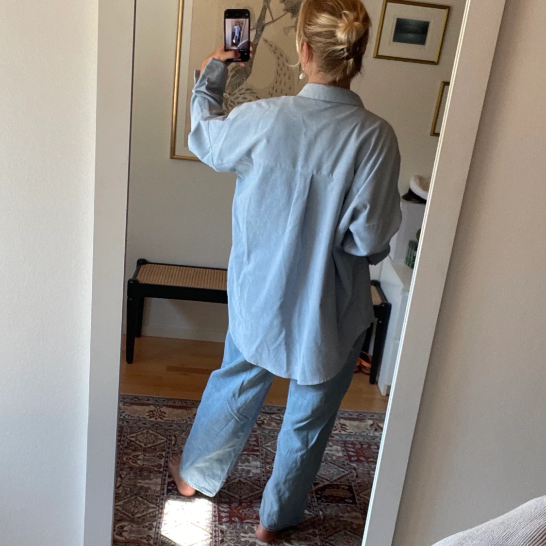 Blå manchester-skjorta från zara  - 91