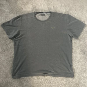 Lacoste Sport T-shirt  - Många gånger använd. Storlek XL. Färg: mörkgrå. T shirt ser bra ut finns inga fläckar och ingen Skada på Den. Taggen på den är Suddat bort pågrund av många tvättningar. Passar Perfekt på mig som är 180 cm. 
