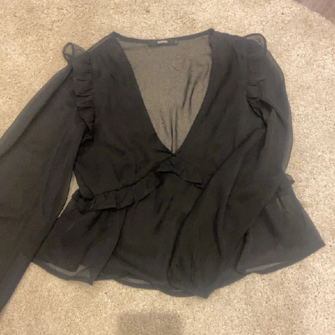 svart bikbok blus - 91