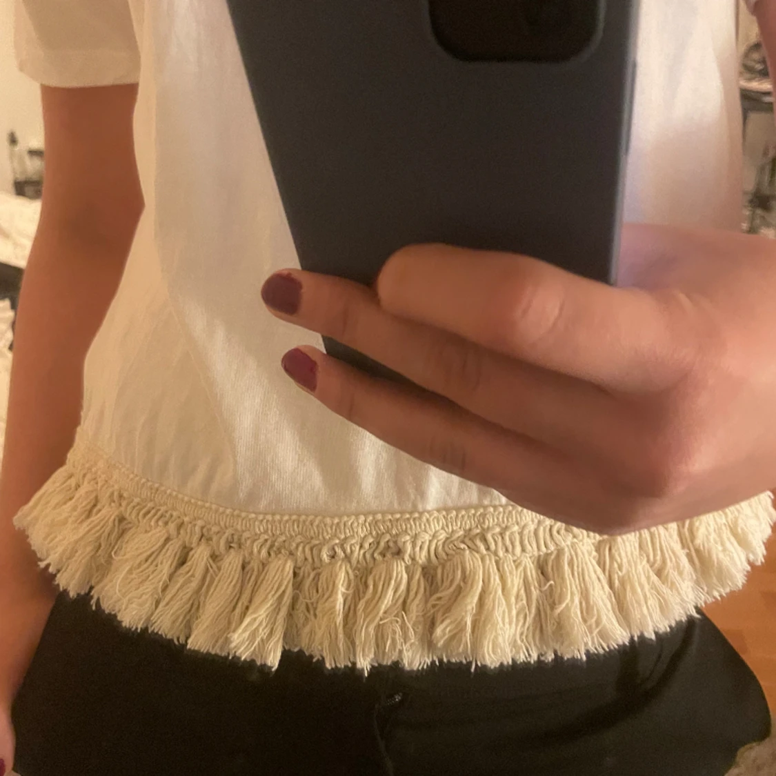 Söt t-shirt med fransar!  - 91