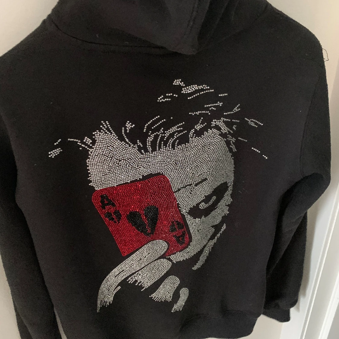  Rhinestone zip hoodie  - 90