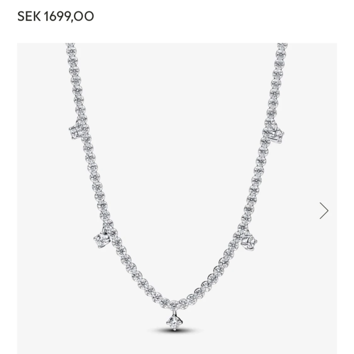 Pandora halsband ”Sparkling Drop Coller Necklac” - 90