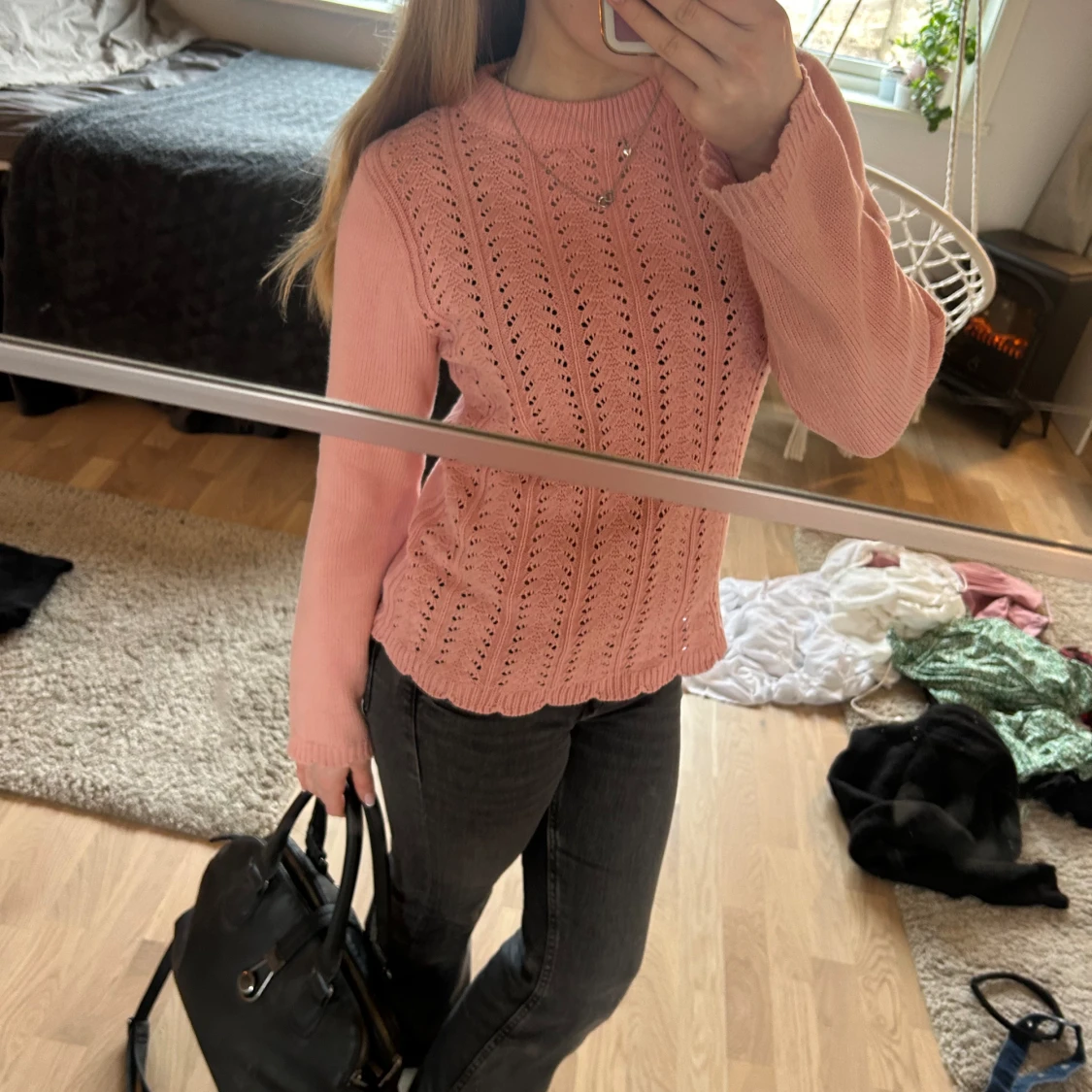 Jättesöt rosa tröja - 90