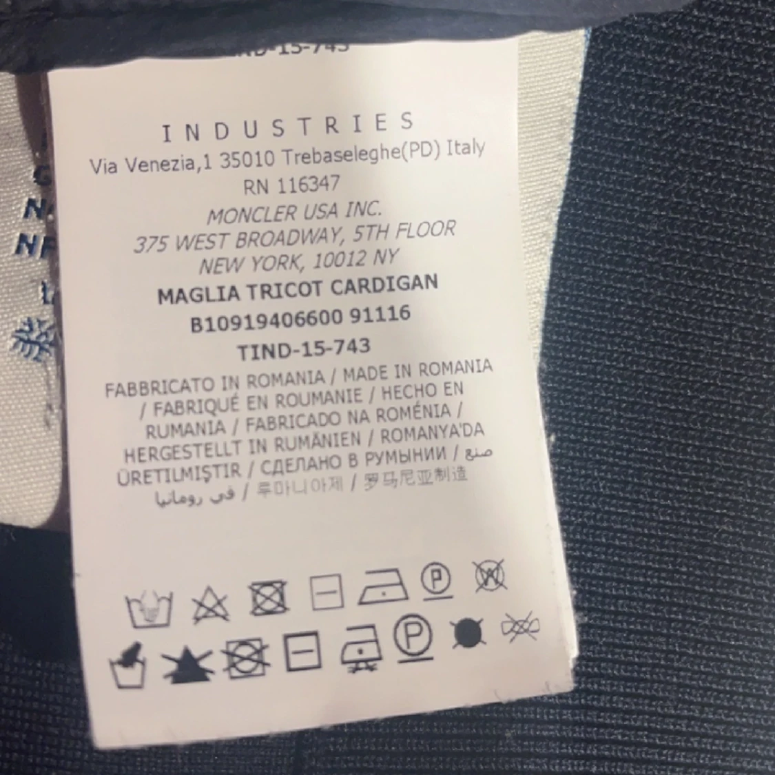 Moncler cardigan black label  - 91