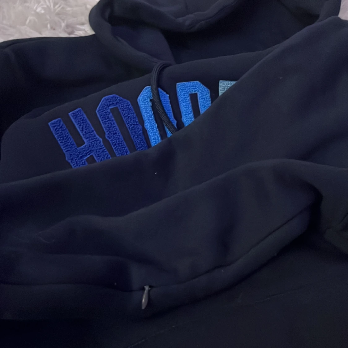Hoodrich mörk blå hoodie  - 90