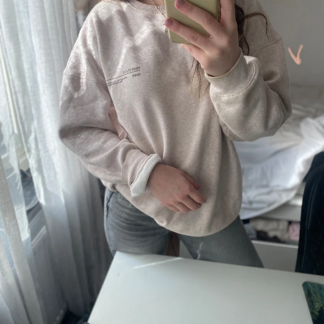 Beige sweatshirt - 90