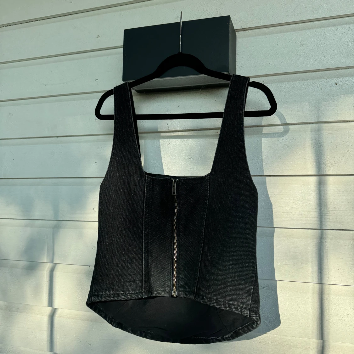 Samsoe Samsoe, Casja Denim Top - Black Blizzard - 90