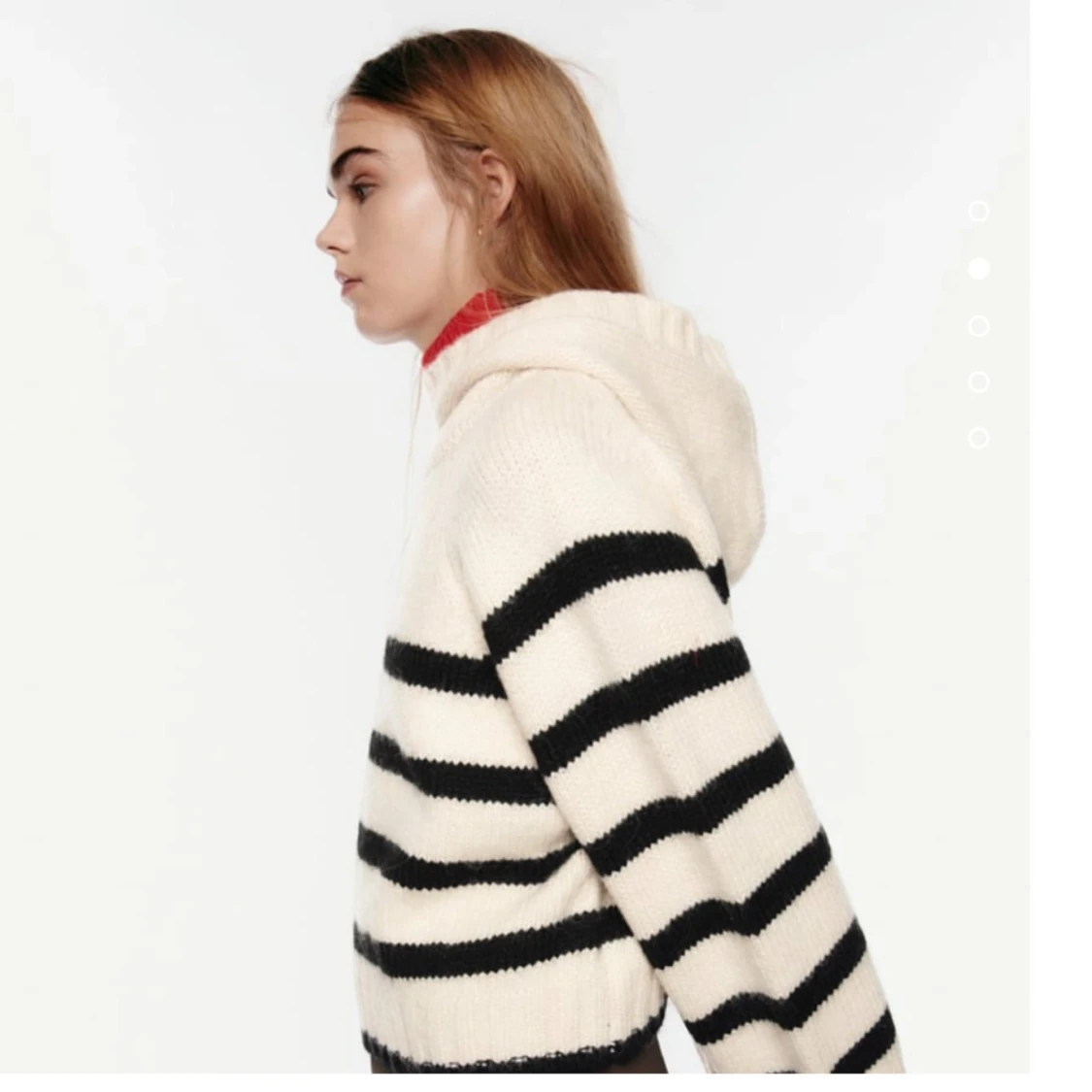 Stickad hoodie  - 90