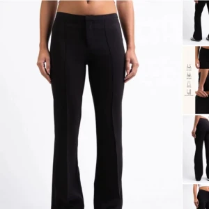 Madlady kostym byxa - Madlady kostym byxa i svart i ett bra skick. Midjan slutar lite under naveln så mid/ low waist. ❣️❣️Regular i längd och EU32 i midjemått!