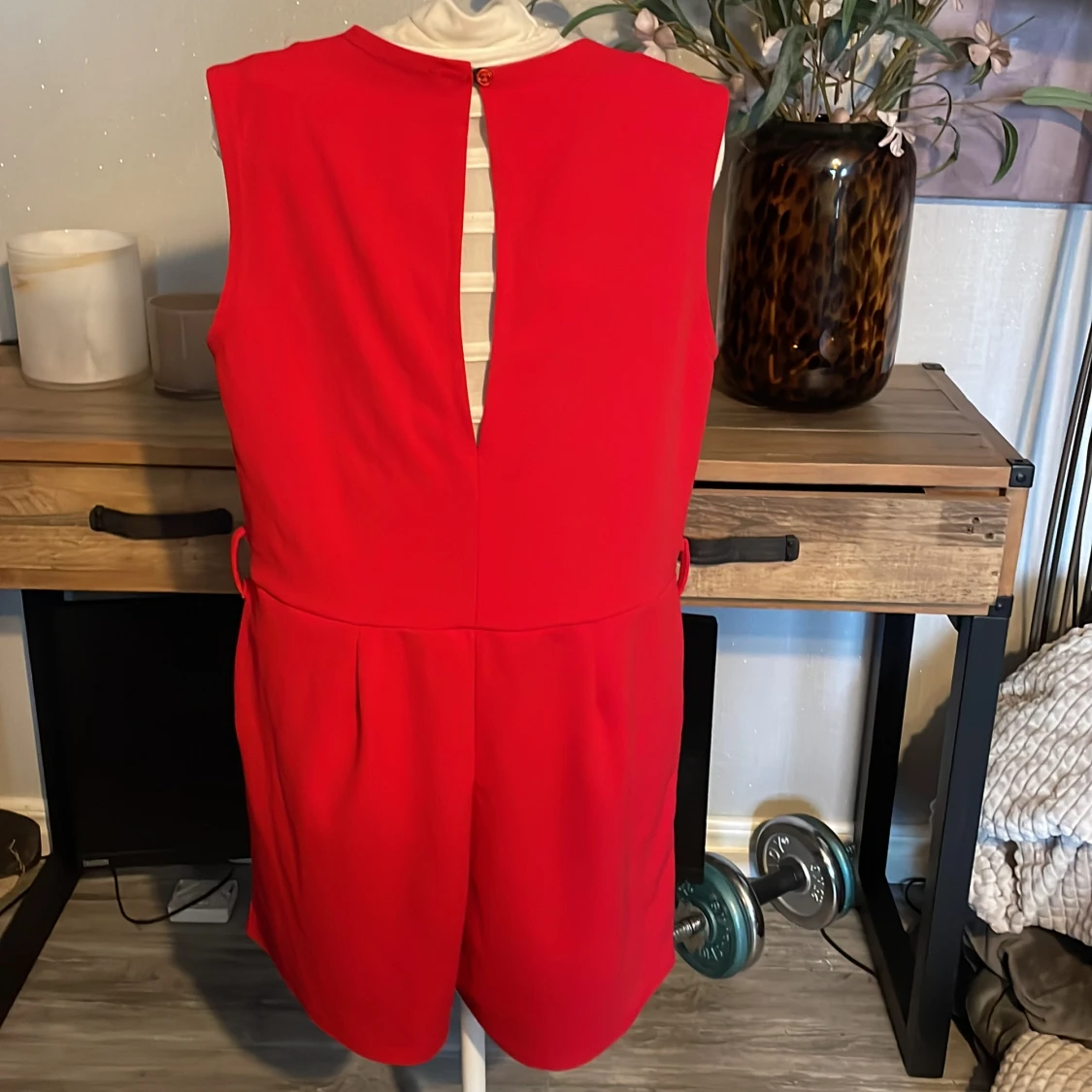 Röd byxdress  - 90