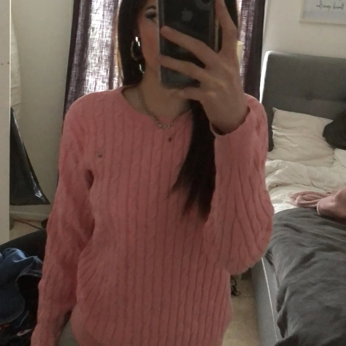 Rosa gant tröja  - 91