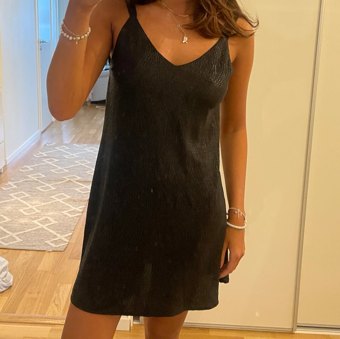 Svart kortklänning - 90