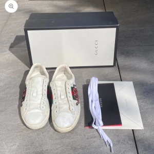 Gucci Ace skor - | ”Gucci ace snake sneakers” | skick 7/10 | storlek 41 | allt og följer med | nypris 7750kr vårt pris 2799kr | skriv vid eventuella frågor eller funderingar (finns slitage) 