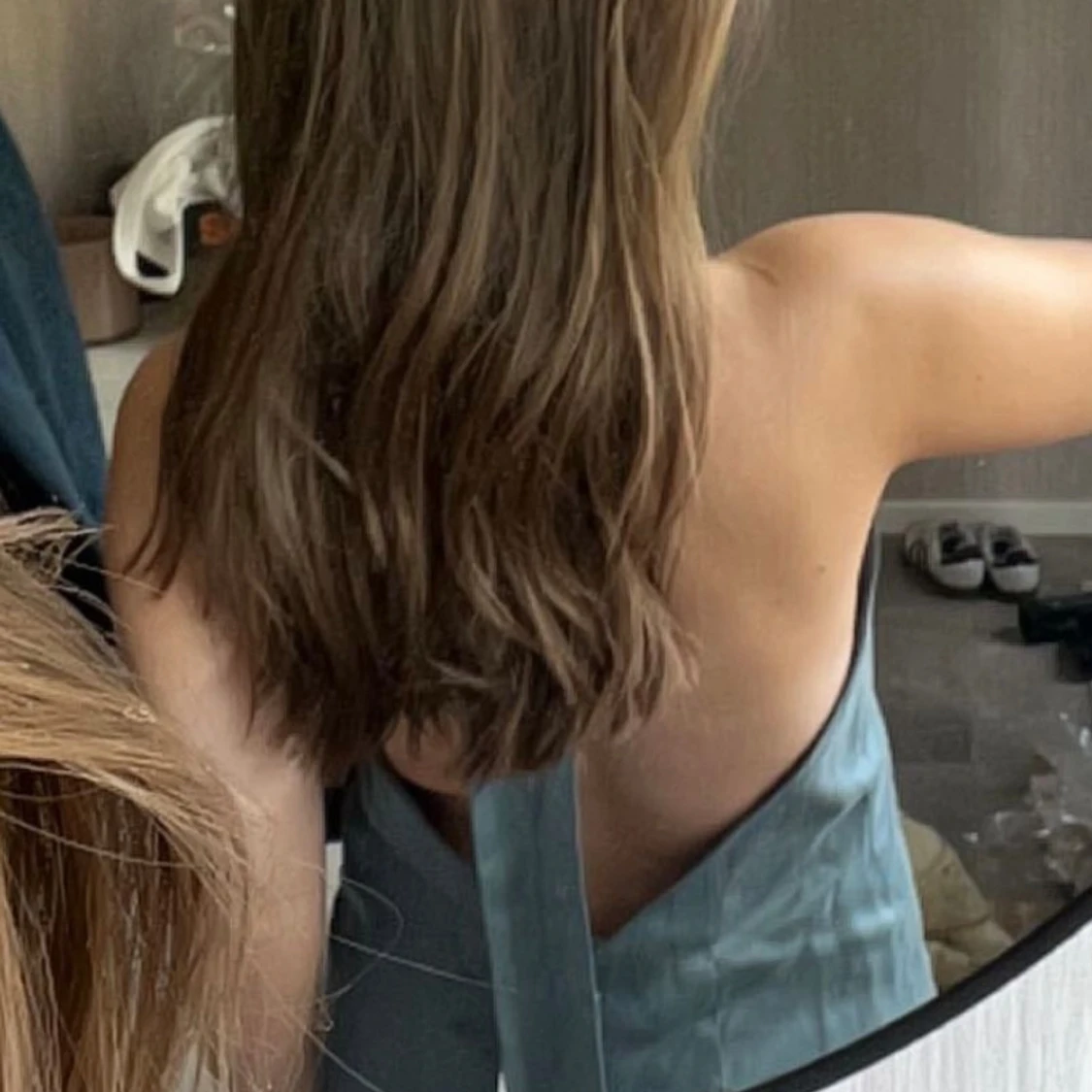 Blå maxiklänning  - 92