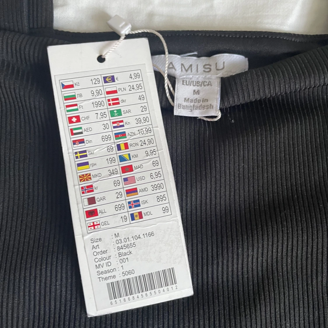 Svart topp/linne - 90