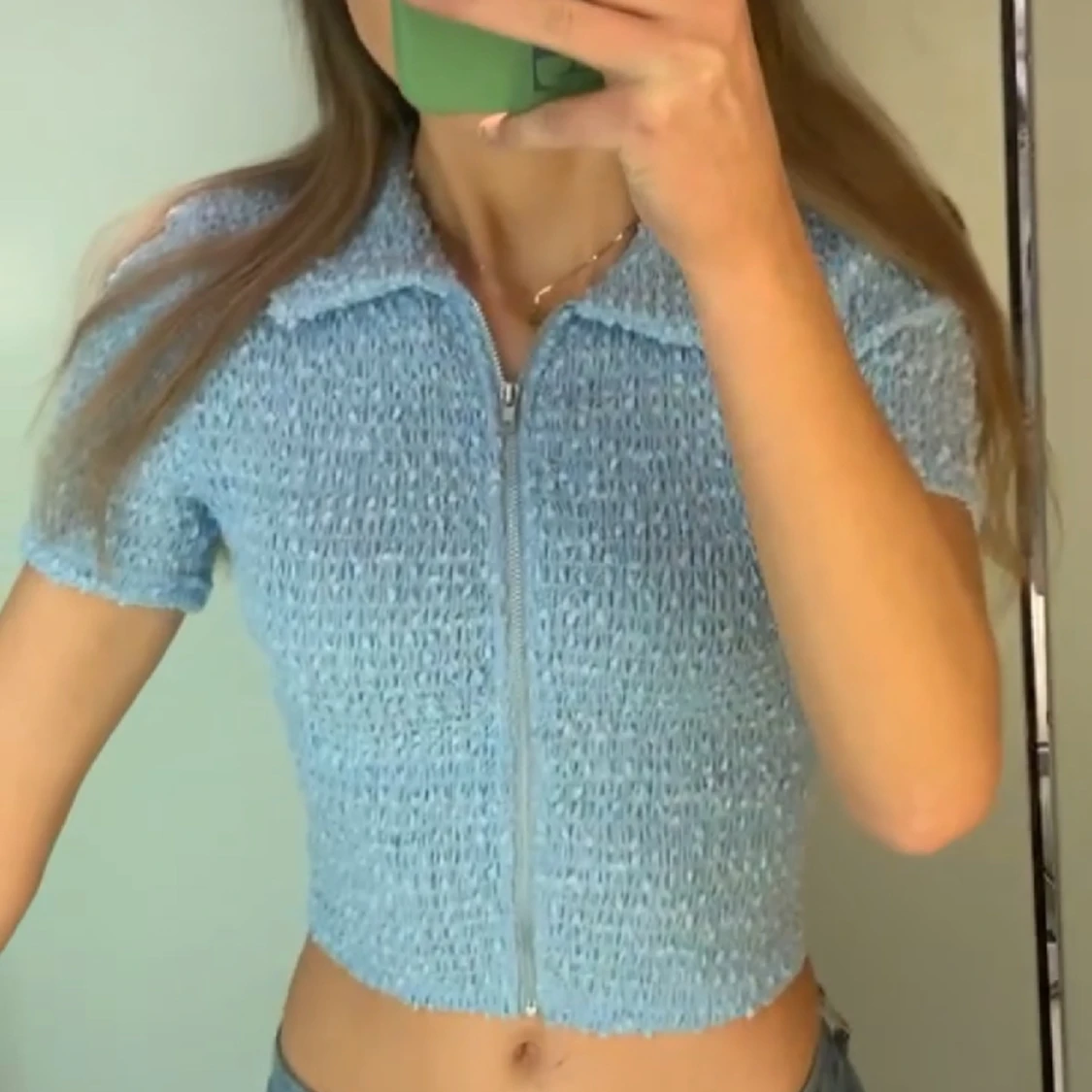 ljusblå tröja - 91