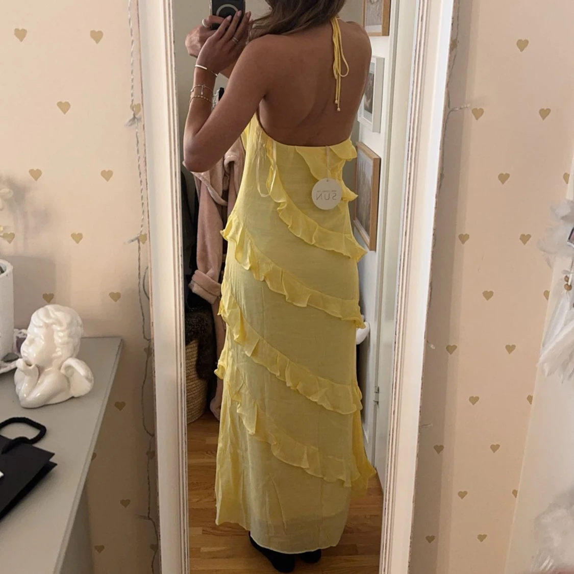 Gul långklänning - 90